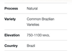 Brazil Serra Negra Natural