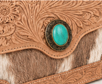 Wynonna Crossbody | Tooled Leather & Hair-on-Hide Western Purse