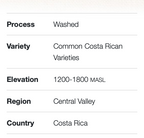 Costa Rica Cafe Vida Washed