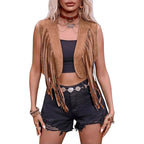 Women's Western Fringe Tassel Vest