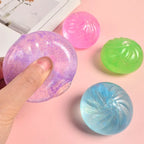Mini Squishy Dumpling Sensory Fidget Toy | Realistic Glitter Steamer Bun Stress Relief