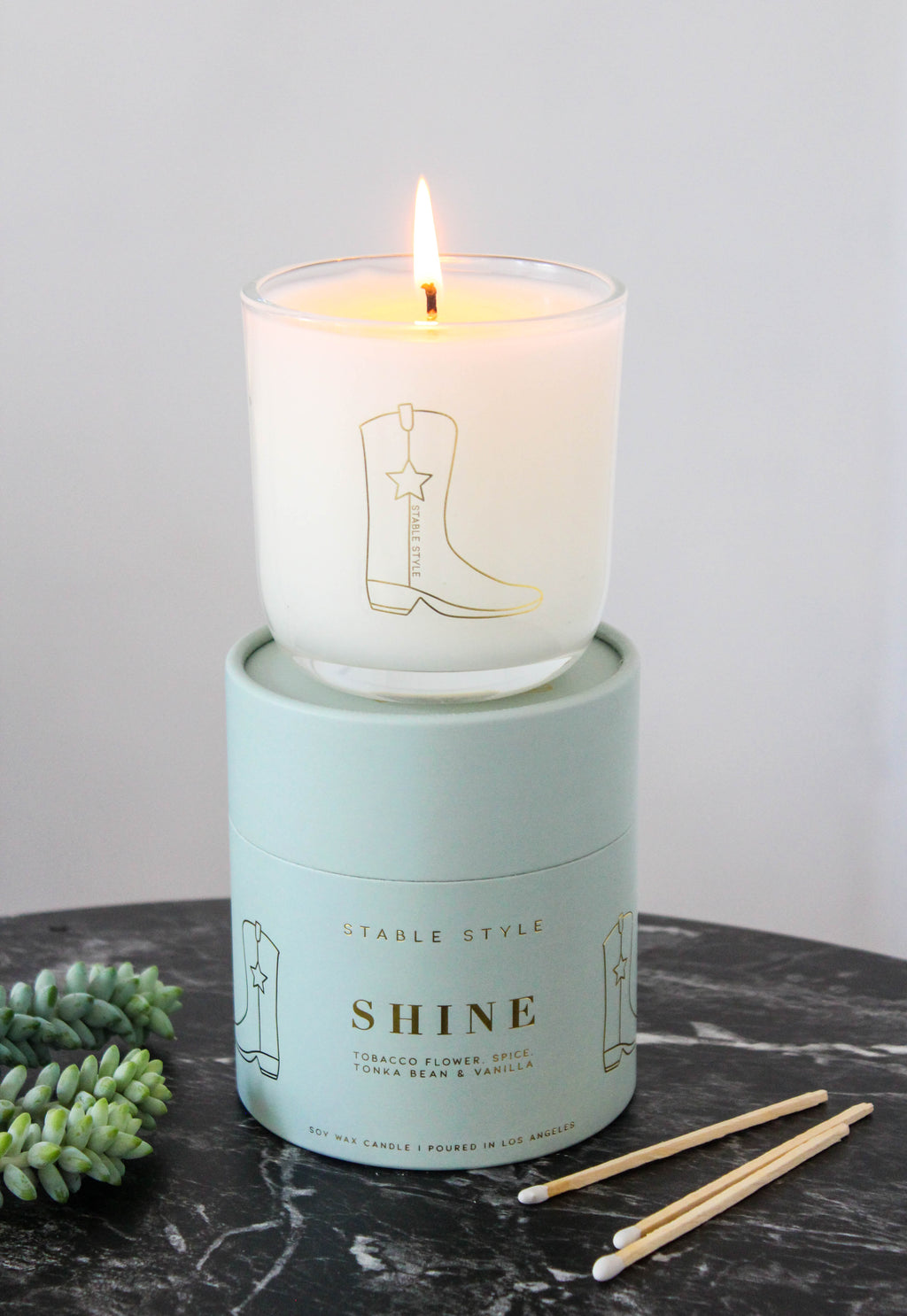 Cowboy Boot Candle - Shine