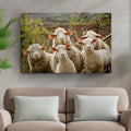 Curious Sheep Canvas Wall Art — product image