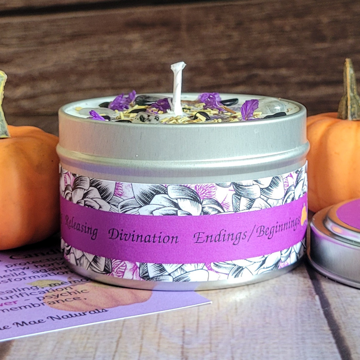 Samhain Ritual Candle – Pumpkin Spice Soy Candle for Protection, Reflection & Autumn Rituals — product photo 1