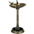 Antique Bird Bath with Pedestal Planter Base - Bronze Finish