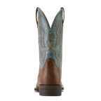 Ariat Steadfast Men's Leather Cowboy Work Boots – Wide Square Toe