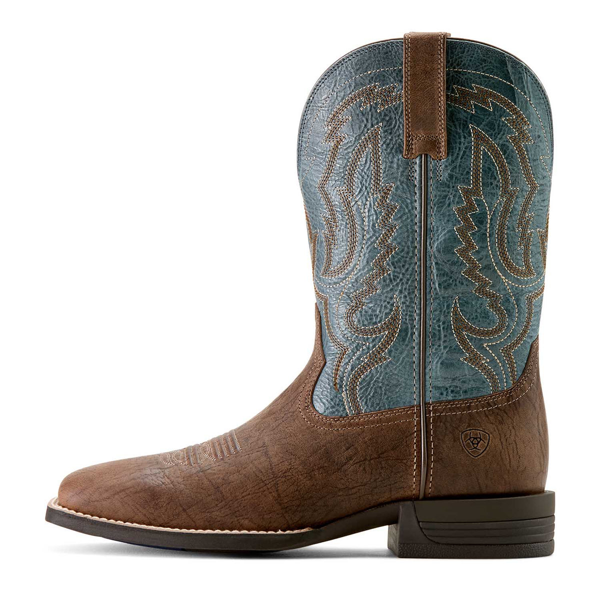 Ariat Steadfast Men's Leather Cowboy Work Boots – Wide Square Toe