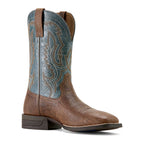 Ariat Steadfast Men's Leather Cowboy Work Boots – Wide Square Toe