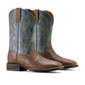 Ariat Steadfast Men's Leather Cowboy Work Boots – Wide Square Toe — product image