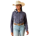 Ariat Women's Kirby Long Sleeve Collared Button-Down Shirt – Rider-Tested Stretch Poplin Equestrian Top — product image