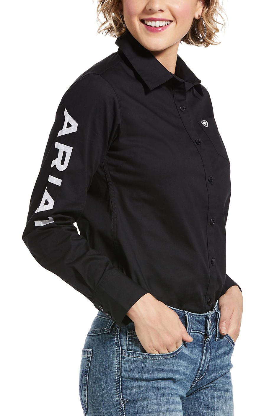 Ariat Women’s Team Kirby Wrinkle-Resistant Stretch Western Performance Shirt — product image