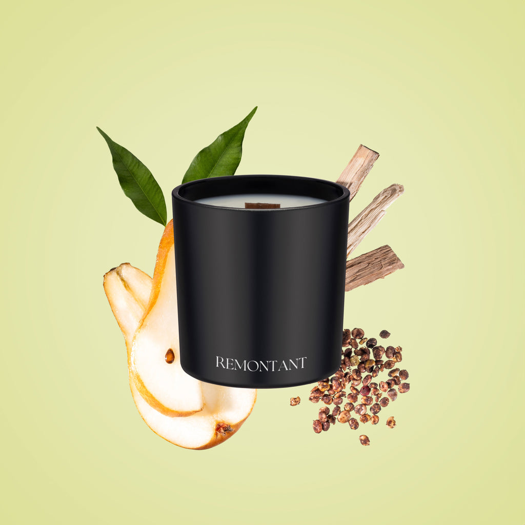 Anjou Pear Candle | Pear ~ Sumac ~ Guaiacwood | Wood Wick Candle — product photo 4