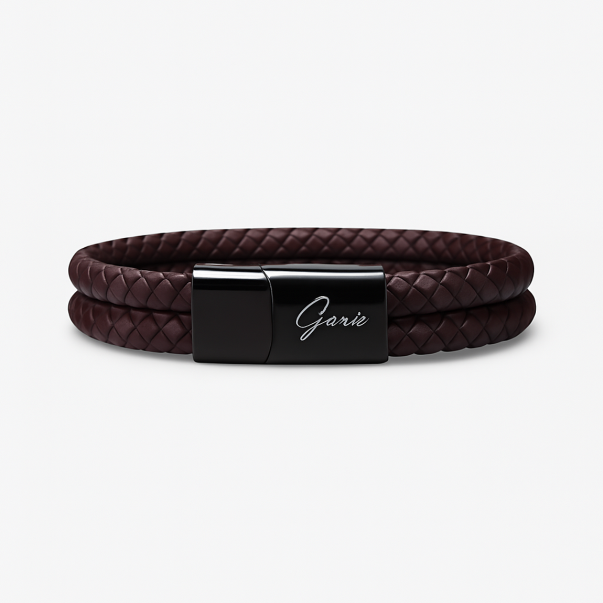 Men's Genuine Leather Double Strap Dublin Bracelet