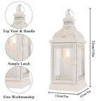 13'' High Decorative Hanging Lantern (Cream)