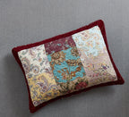 DaDa Bedding Burgundy Paisley Patchwork Cotton Quilt Set