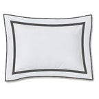 400TC Embroidery & Border Cotton Sateen Solid Duvet Cover Set