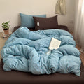 Blue Striped Duvet Cover Set