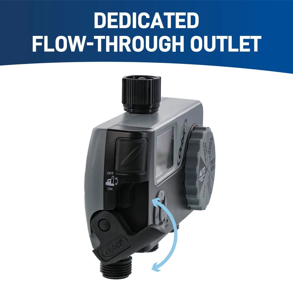 Orbit 3-Outlet Hose Faucet Timer – Two Programmable Outlets (56233D)