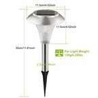 8Pcs Solar Garden Lights Outdoor IP44 Waterproof Solar Pathway Lights Color Changing Landscape Lamps 10Hrs Lawn Lighting for Yard Driveway Walkway