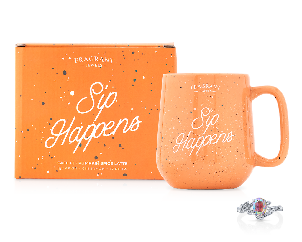 Cafe FJ: Pumpkin Spice Latte - Sip Happens - Jewel Candle — product photo 1