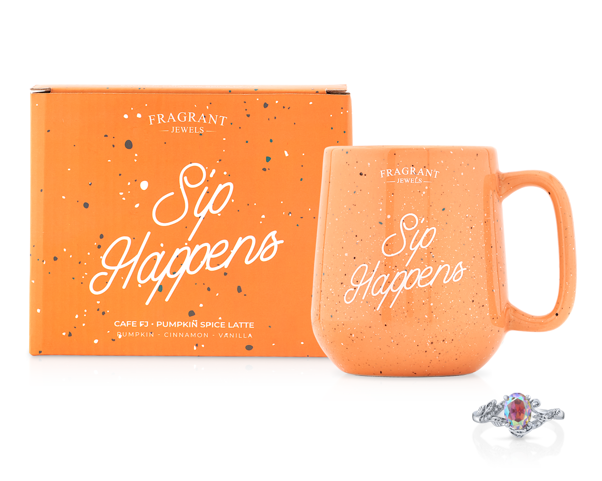 Cafe FJ: Pumpkin Spice Latte - Sip Happens - Jewel Candle — product photo 1