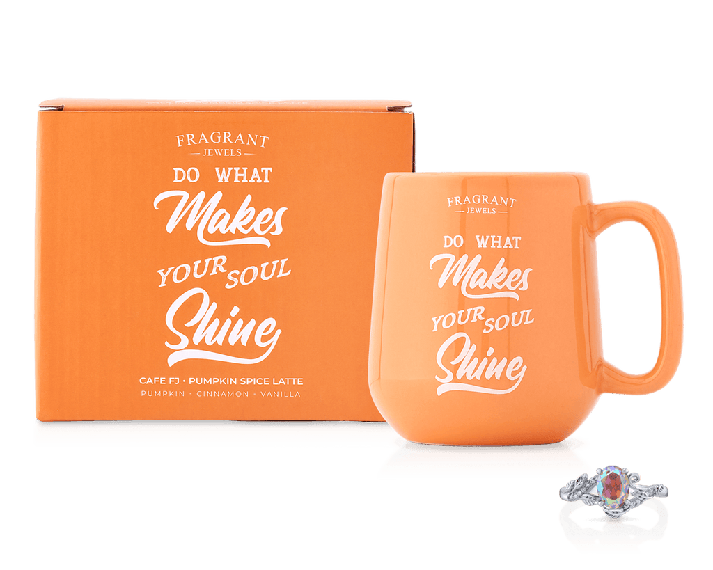 Cafe FJ: Pumpkin Spice Latte - Makes Your Soul Shine - Jewel Candle — product photo 1