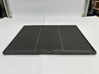 Square Cast Iron Griddle Pan with Reversible Grill - Black