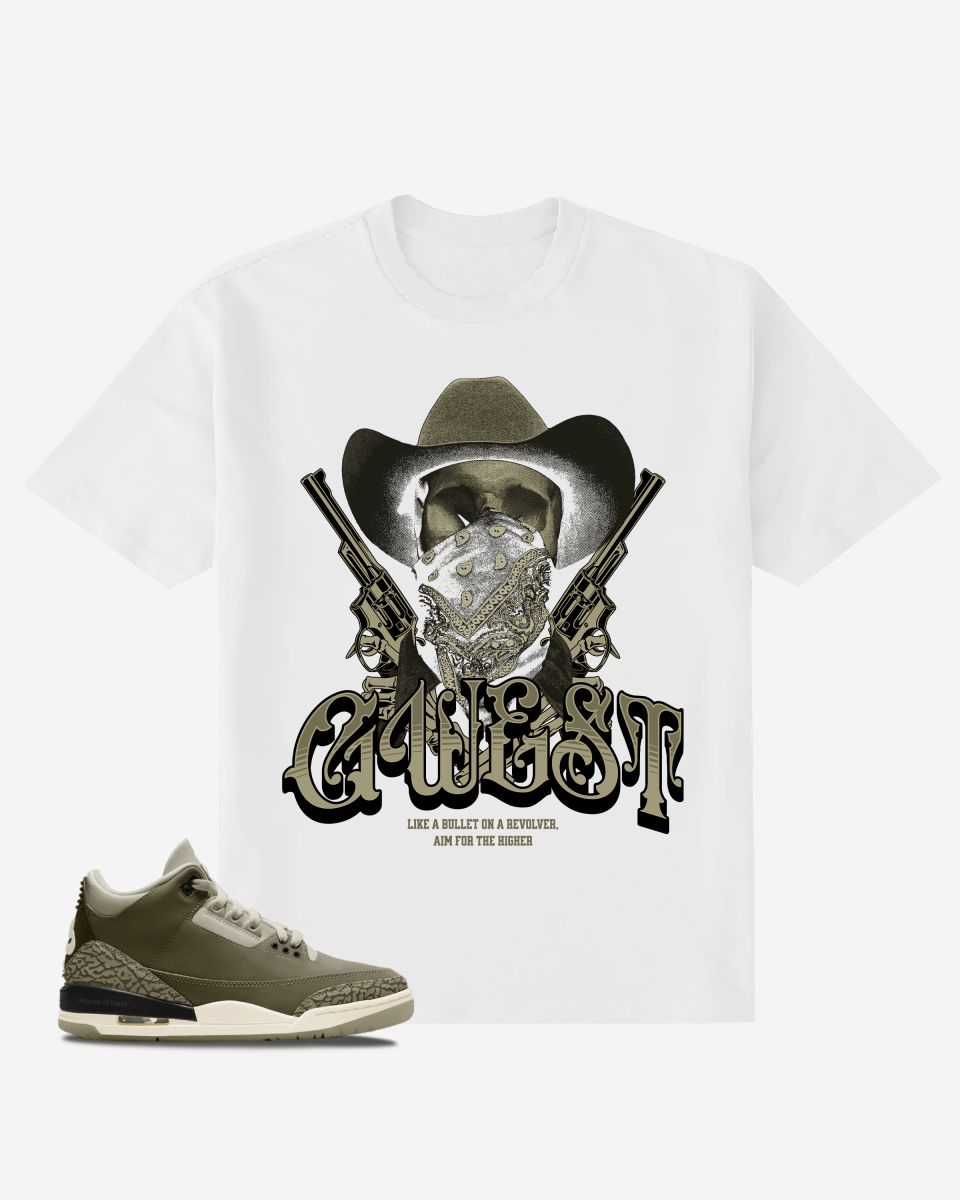 G West Men's Oversized Cowboy Graphic T-Shirt