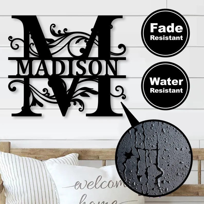 Custom Metal Wall Art - Personalized Farmhouse Sign
