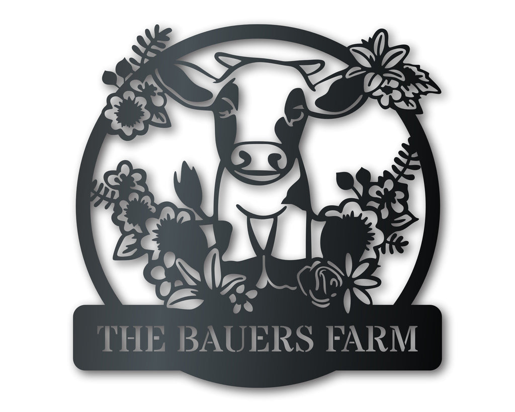 Custom Metal Spring Calf Wall Art | Indoor Outdoor | Up to 46" | Over 20 Color Options — product image