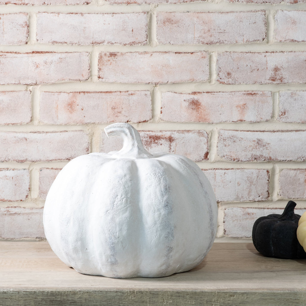 White Terracotta Pumpkins | 2 Sizes