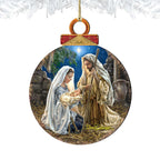 Glory to God Ball Wooden Ornaments by Gelsinger - Nativity Holiday Decor - 8021010-1722