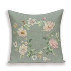 Decorative Plant Flower Throw Pillow Cover Soft Linen Cushion Cover For Living Room Couch Sofa Patio Outdoor Home Decor  Decorative Plant Flower Throw Pillow Covers For Couch Sofa Bed Modern Quality Design Cushion Cover 45x45cm