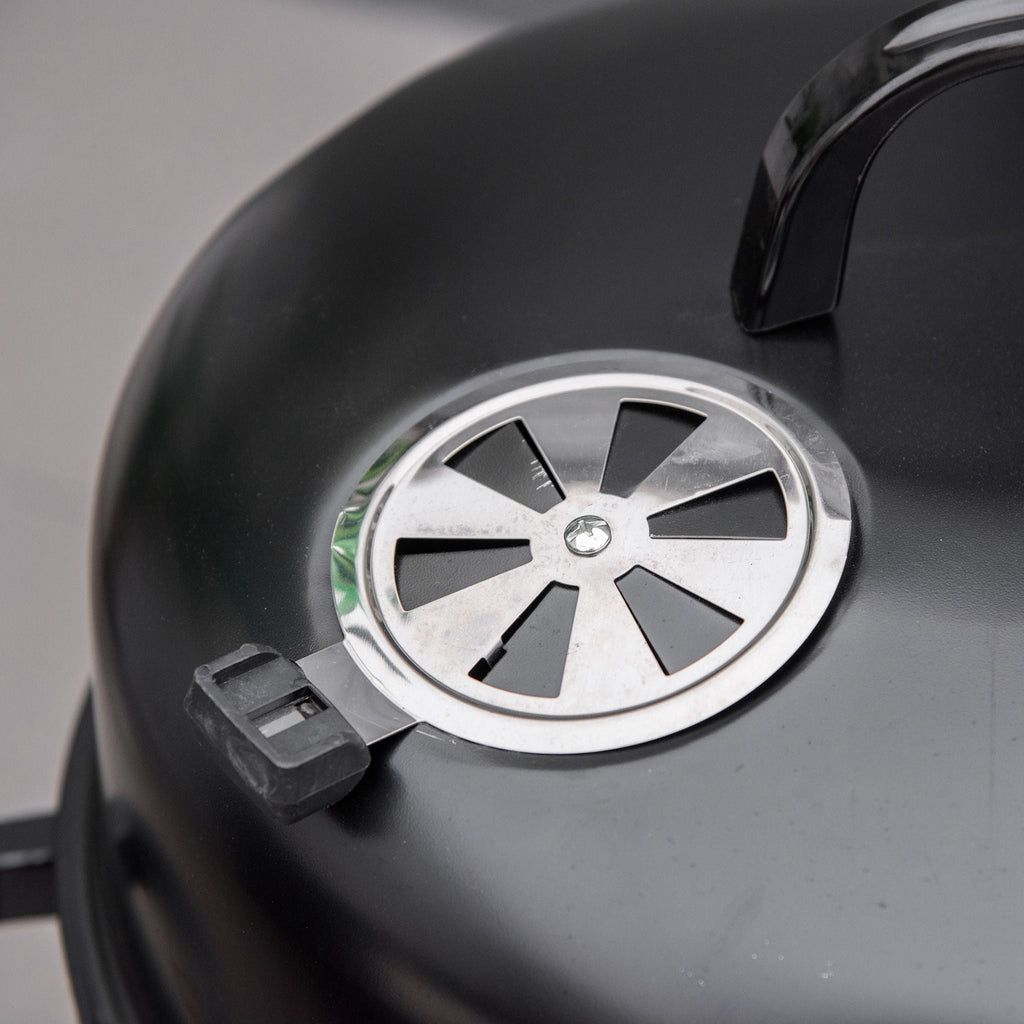 3-in-1 Vertical Charcoal BBQ Smoker Grill with 2 Cooking Areas and Thermometer