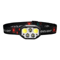 VEVOR 2 Pack Headlamps, Bright LED Rechargeable Headlight, Lightweight Head Flashlight with 12 Lighting Modes & Motion Sensor, Adjustable Headband, Head Lamps for Camping, Running, Hiking, Fishing