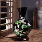 Small Black Pottery Bud Vases – Chinese‑Style Ceramic Ornaments (14 Designs)