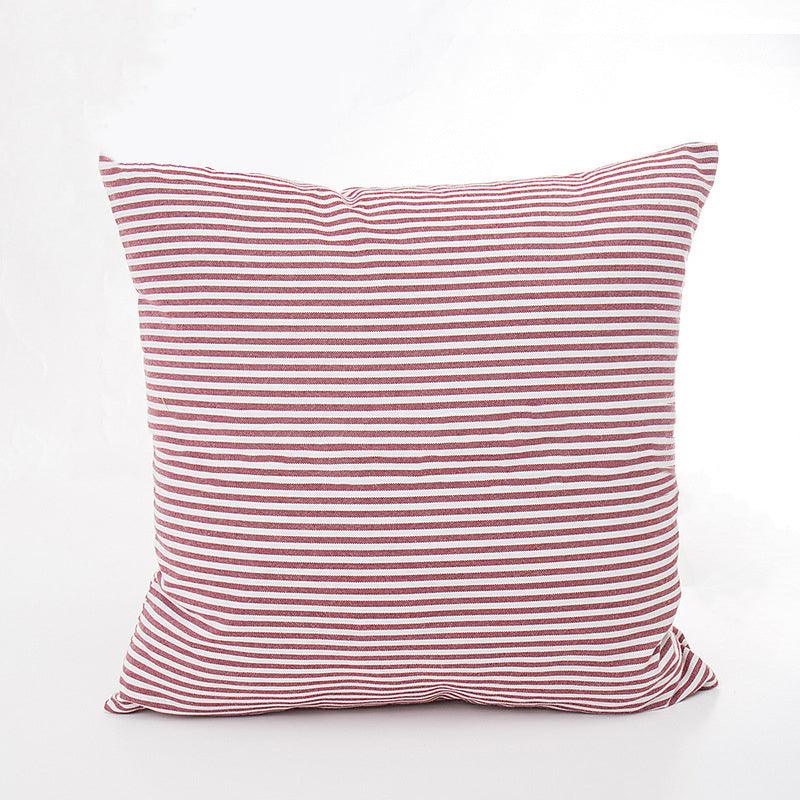 Farmhouse Plaid Striped Linen Cotton Pillow Covers Outdoor Plaid Square Pillow Cushion Case Cotton Linen Throw Pillow Covers Sofa Chair Decorativ — product image
