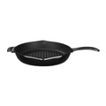 Lava Cast Iron Grill Pan - 28cm Round Enamel Coated Cookware for Stovetop & Oven Use — product image