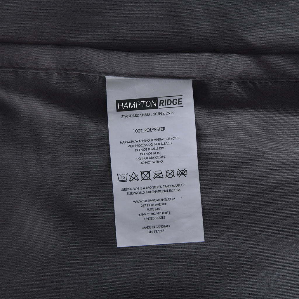 Hampton Ridge 7 Pc Comforter Set Bed in a Bag - Dark Grey
