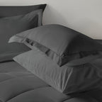 Hampton Ridge 7 Pc Comforter Set Bed in a Bag - Dark Grey