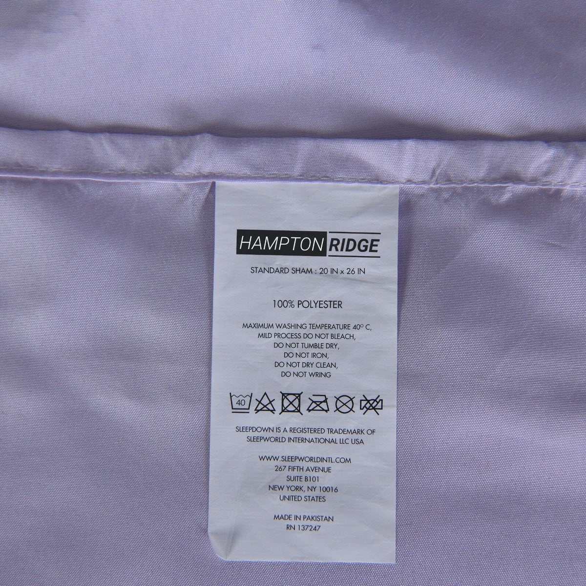 Hampton Ridge 7 Pc Comforter Set Bed in a Bag - Light Purple