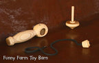 Kids Top Spinner Launcher Wooden Toy Spinning Tops Fun Game