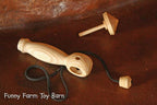 Kids Top Spinner Launcher Wooden Toy Spinning Tops Fun Game