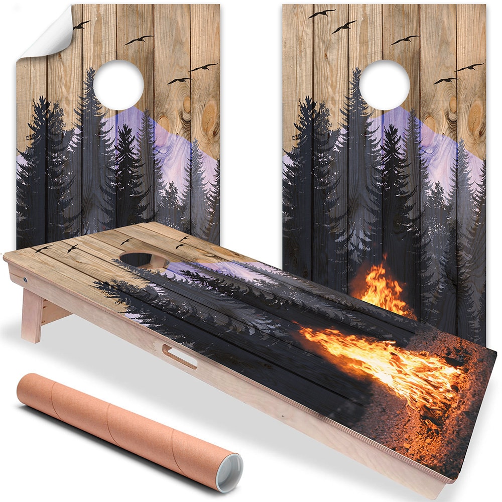 Campfire - Cornhole Board Wrap - Set of 2 — product image