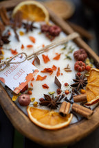 Large Wooden Fall Candle/Autumn Season/Pumpkin Orange Decoration/Pumpkin Pie/Fall Home Decor — product photo 10