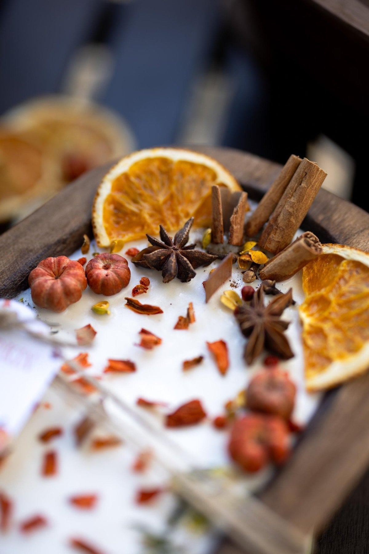 Large Wooden Pumpkin Candle – Autumn Season Home Decor — product photo 7