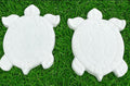 2x Bundle Garden Turtle Stepping Stones Garden Pathway Stepping Stone Outdoor Yard Decoration Cement Paver Lawn and Patio Ornament Bundle — product image