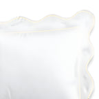400TC Cotton Scallop Embroidery & Border Sateen Solid Duvet Cover Set