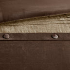Faux Suede Comforter Set with Decorative Pillows - Brown