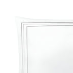 400TC Cotton Classic Embroidery Sateen Solid Duvet Cover Set